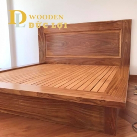 giường gỗ gõ 180X200 HÀNG ĐẶT